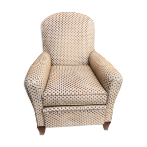 fauteuil club velours 1970