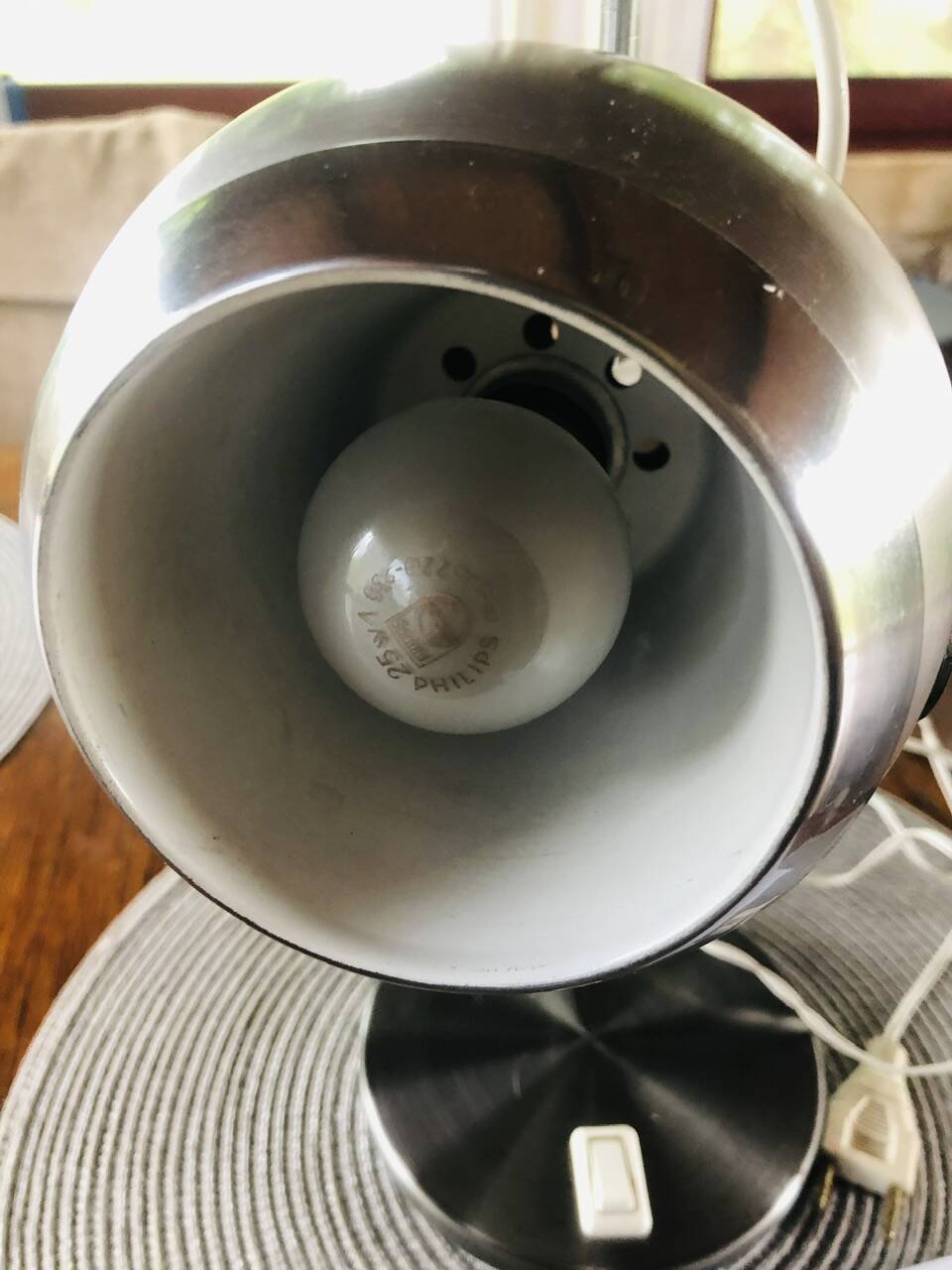 Vintage eyeball table lamp circa 1970s