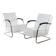 1930s Bauhaus Armchairs, Mücke & Melder, Pair of 2