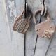 Patinated industrial wardrobe