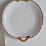 Pair of porcelain cake dishes