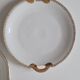 Pair of porcelain cake dishes