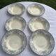 6 hollow plates boulenger, terre de fer, Choisy le roi, old moustiers