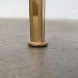 Mid-century Hollywood Regency style coffee table in brass and glass, made in Germany by Vereinigte Werkstätten, 1960s.