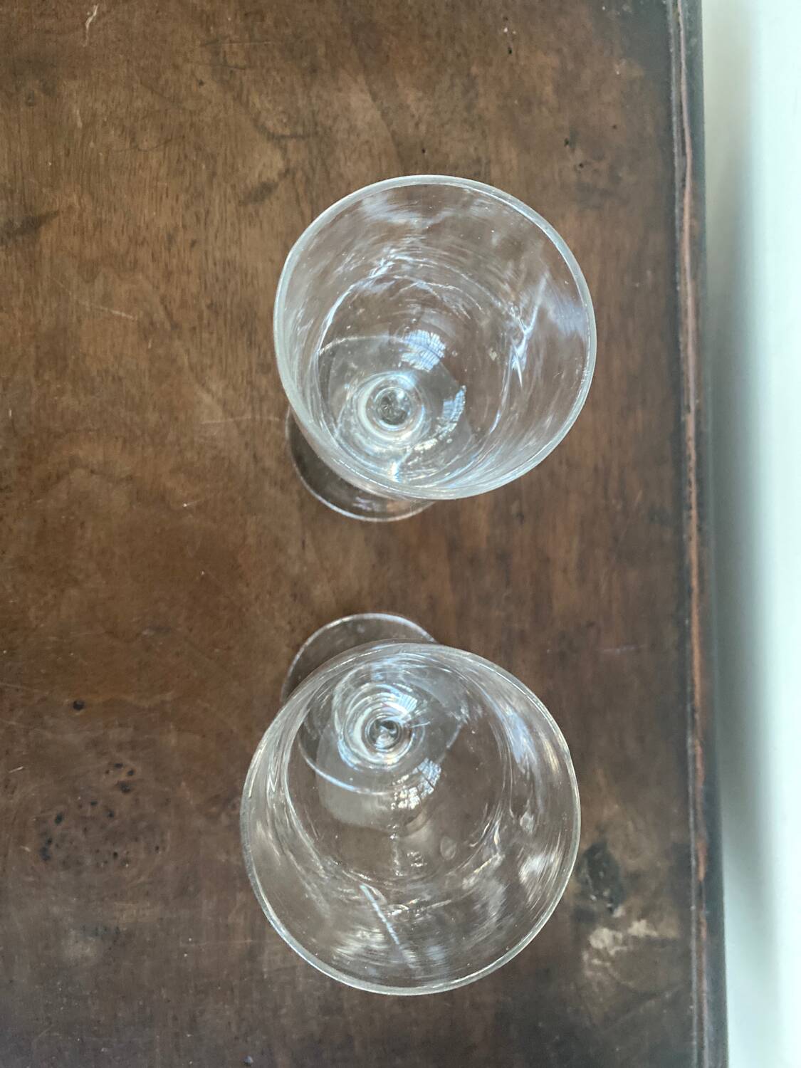 2 old glasses