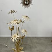 Floor lamp flower metal Design Hans Kögl Scandinavian vintage 5 burners