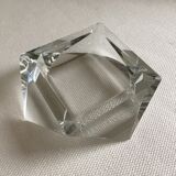 Art Deco glass ashtray in the shape of a prism