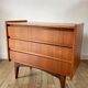 Commode coiffeuse scandinave en teck design danois années 60