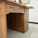 Oak and veneer counter or desk