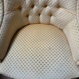 Velvet toadstool armchair