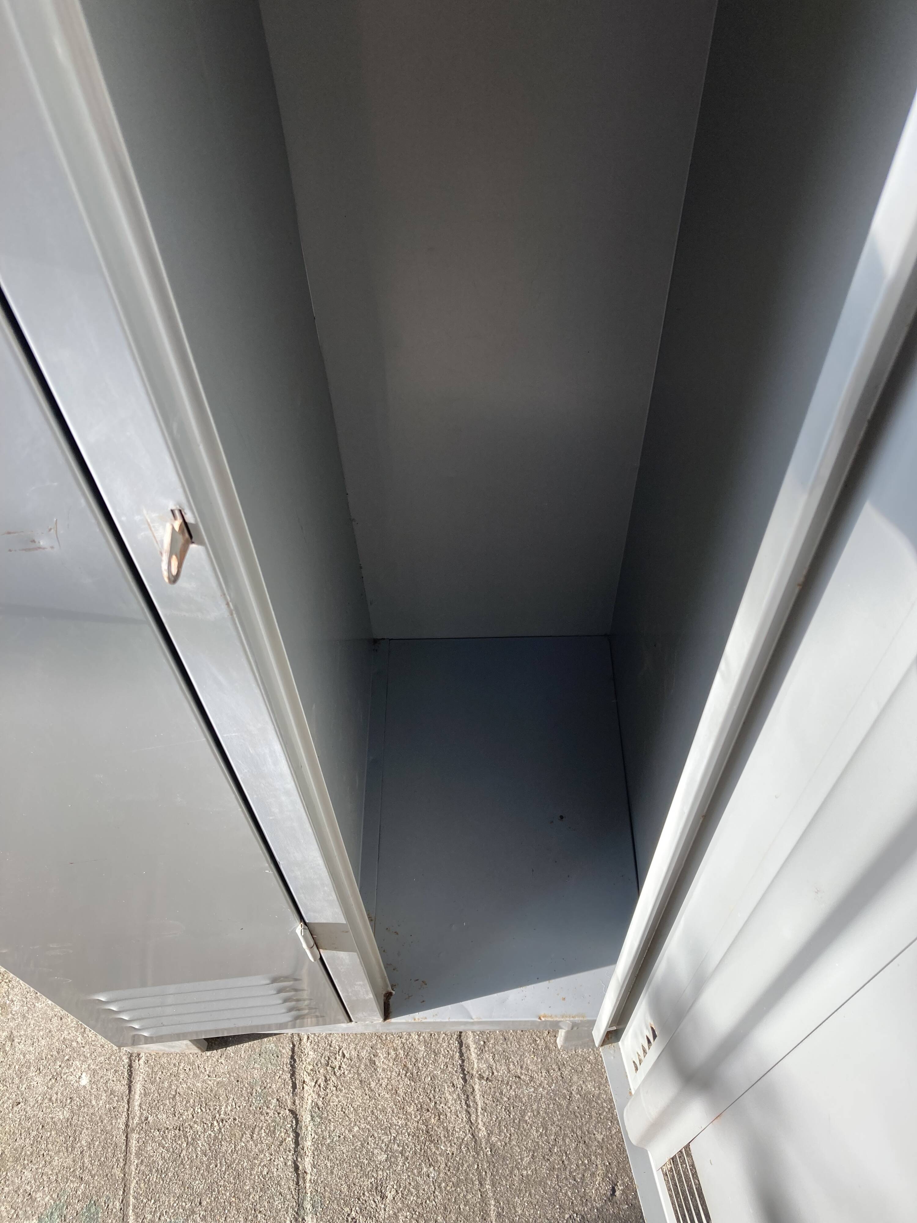 Two-door metal locker