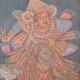 Painting and carved wooden frame, Bali, Indonesia