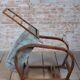 Czech Art Deco Walnut and Chrome Reclining Armchair, 1930s