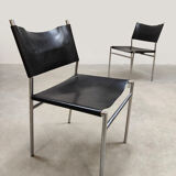 Vintage SE06 leather dining chairs Spectrum Martin Visser