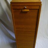 Vintage sliding curtain binder cabinet 60s