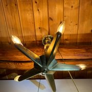 Lustre en étoile milieu XX siècle