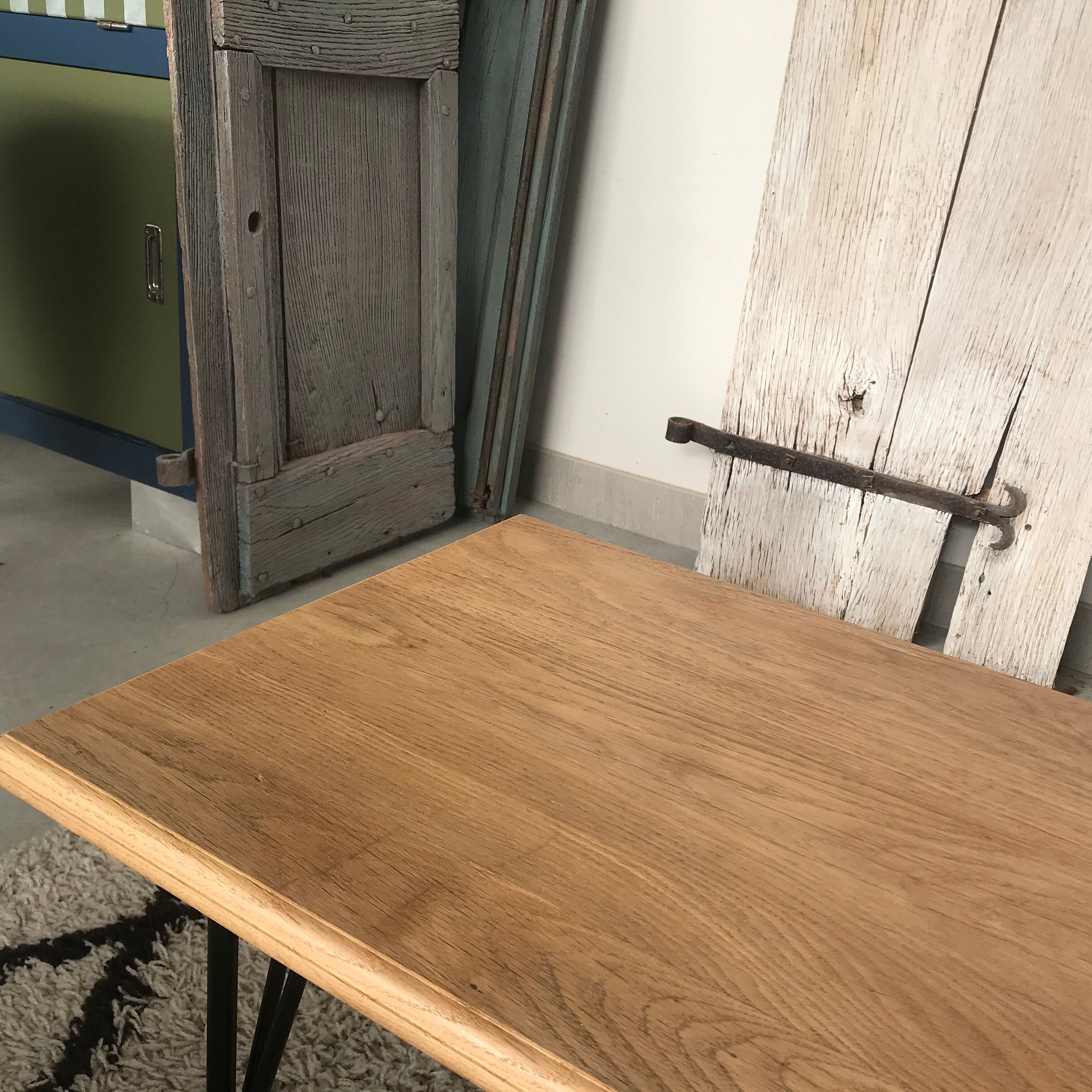 Solid oak coffee table