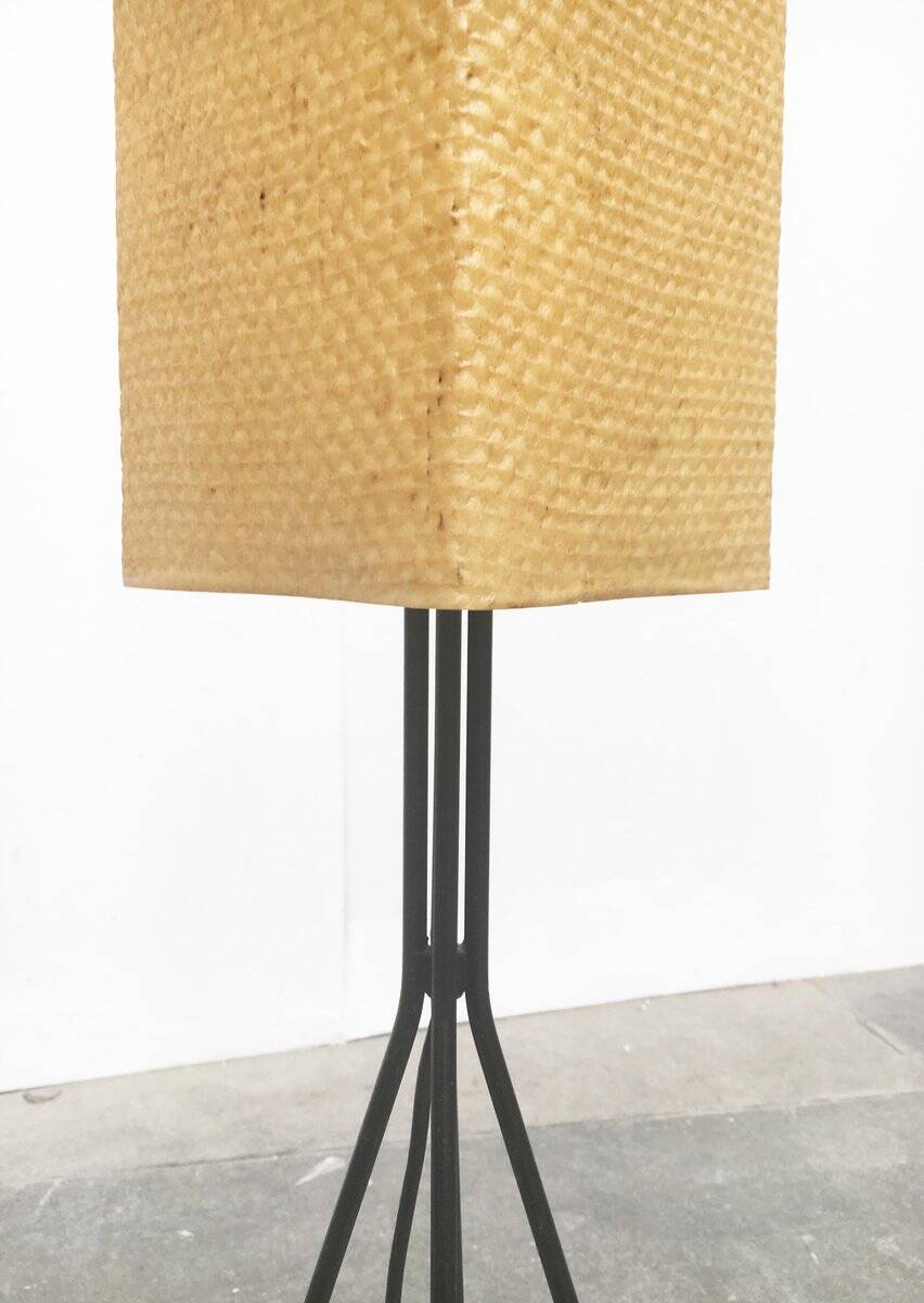 German floor lamp in metal and plastic by Hesse Leuchten, 1960s.