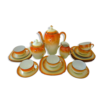 Art-deco bohemian porcelain tea or coffee