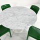Table à manger en marbre 120 cm Tulip par Eero Saarinen pour Knoll, 1970