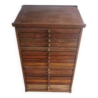 Small PROFESSIONAL FURNITURE 17 DRAWERS brand RADIGUER & Cie Arts Graphiques MAG