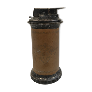 Briquet de table en métal - cuir
