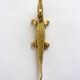 XL crocodile-shaped nutcracker, brass, 60s/70s