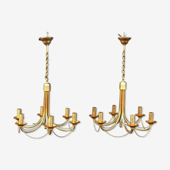 Pair of chandeliers