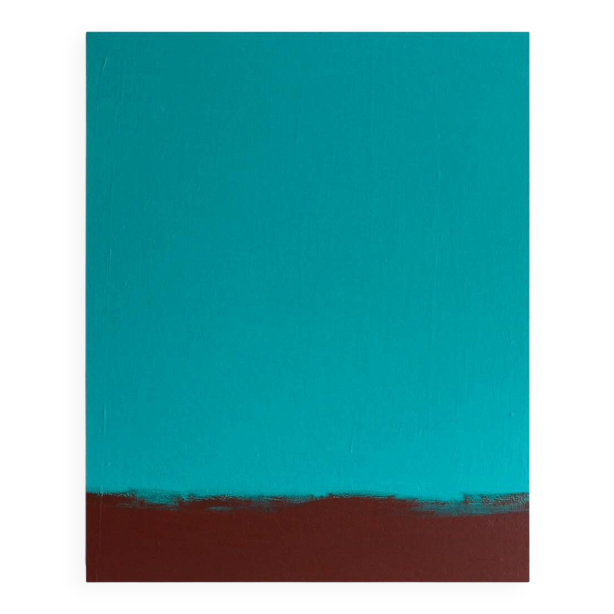 Minimalist painting "Meditative turquoise"
