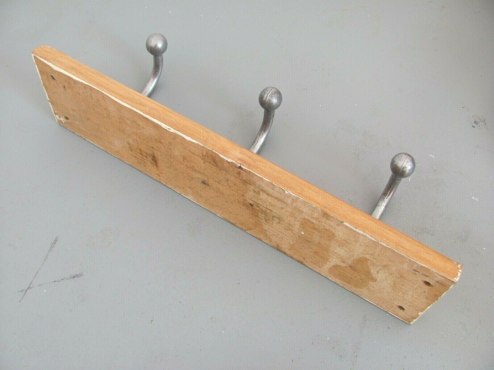 Coat rack 3 hooks  school communities Vntage