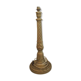 Old carved wooden lamp foot