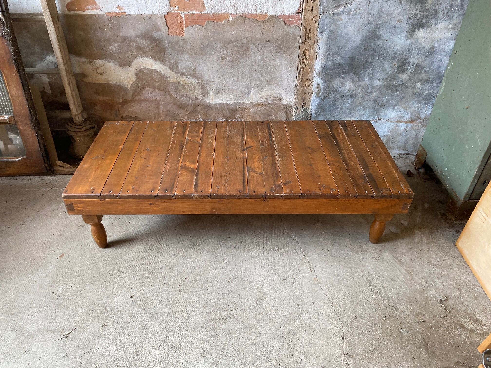 Solid wood coffee table 1950s