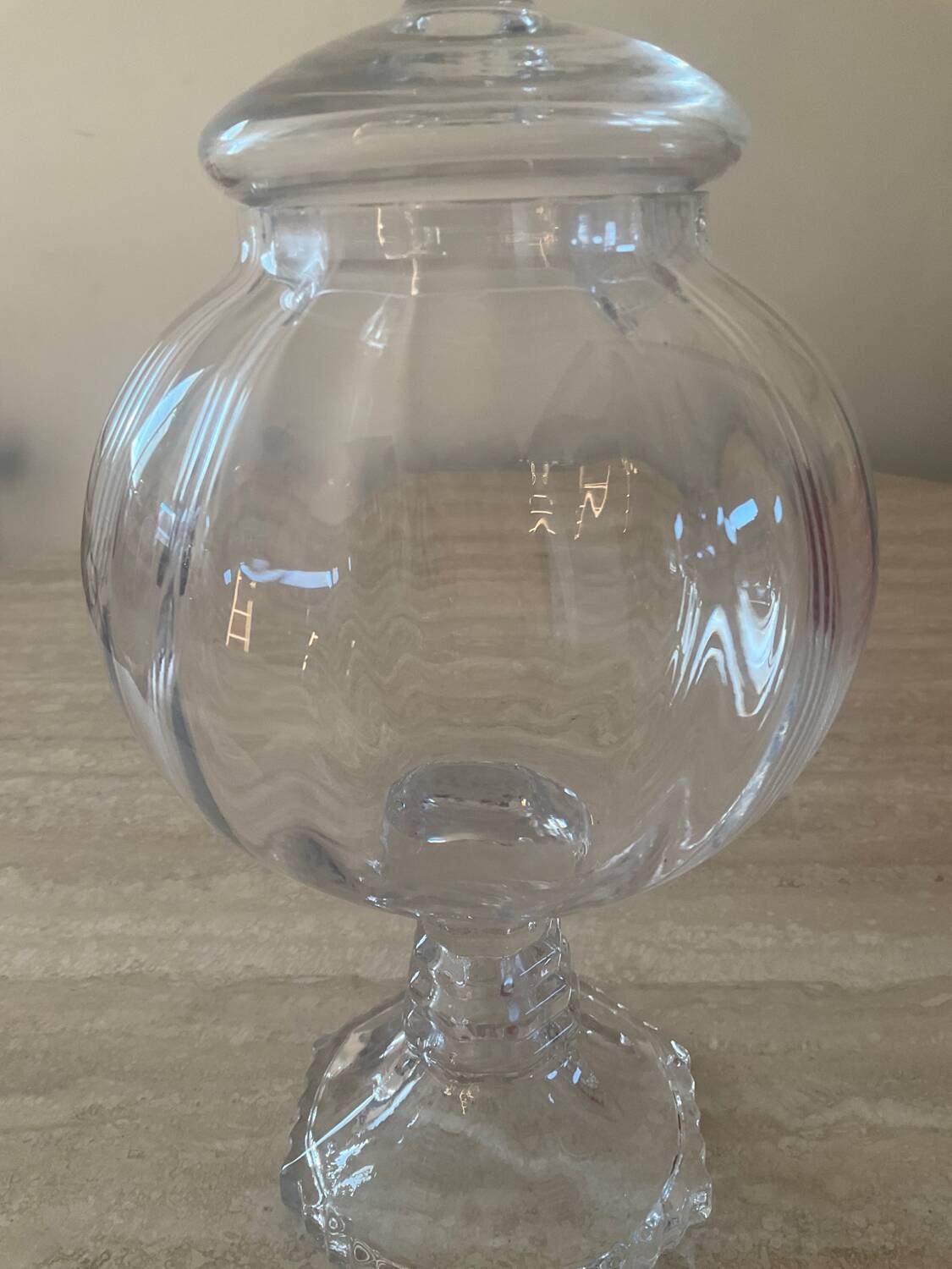 Vintage blown glass candy box