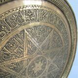 Art top oriental work solid brass vintage diameter 44 cm