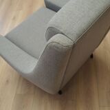 Fauteuil gris, design danois, années 1970, production : Danemark