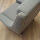 Fauteuil gris, design danois, années 1970, production : Danemark