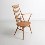 Set of 6 Windsor Dining Chairs in Beech and Elm by Lucian Erc