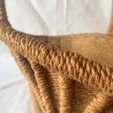 Panier en corde vintage