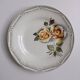 3 assiettes Digoin Sarreguemines Adèle gris jaune et bordeaux