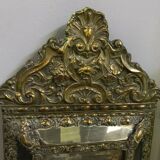Mirror by-close copper repulsed 19th century h 59 X l 34 cm