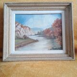 Landscape painting frame