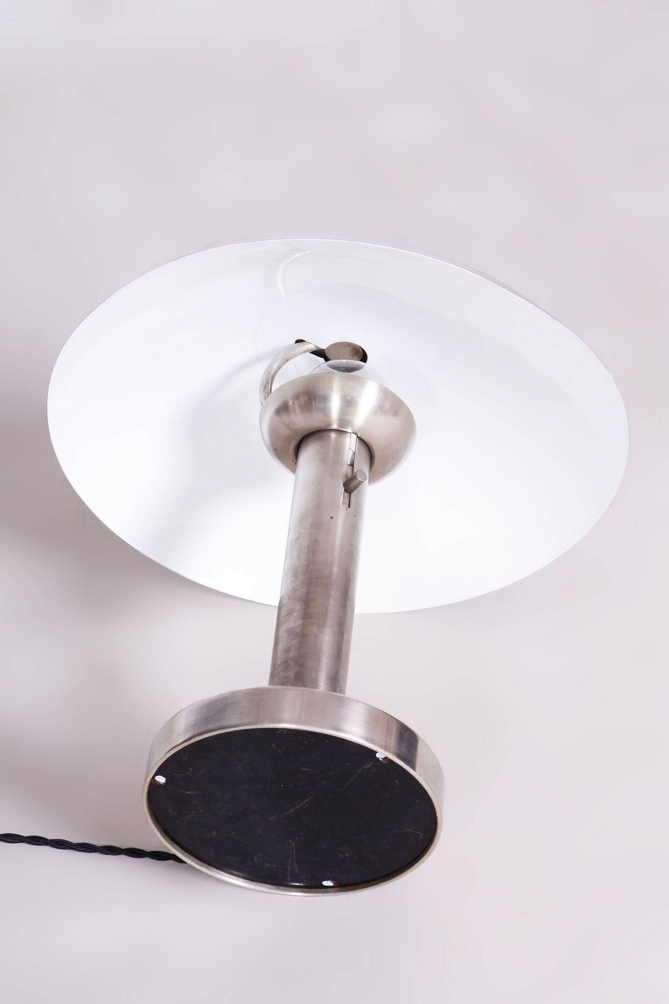 Restored Bauhaus Table Lamp, by Franta Anýž, New Electrification, Czech, 1920s