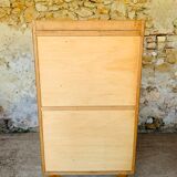 Vintage secretary on feet compass Scandinavian style, circa 50's