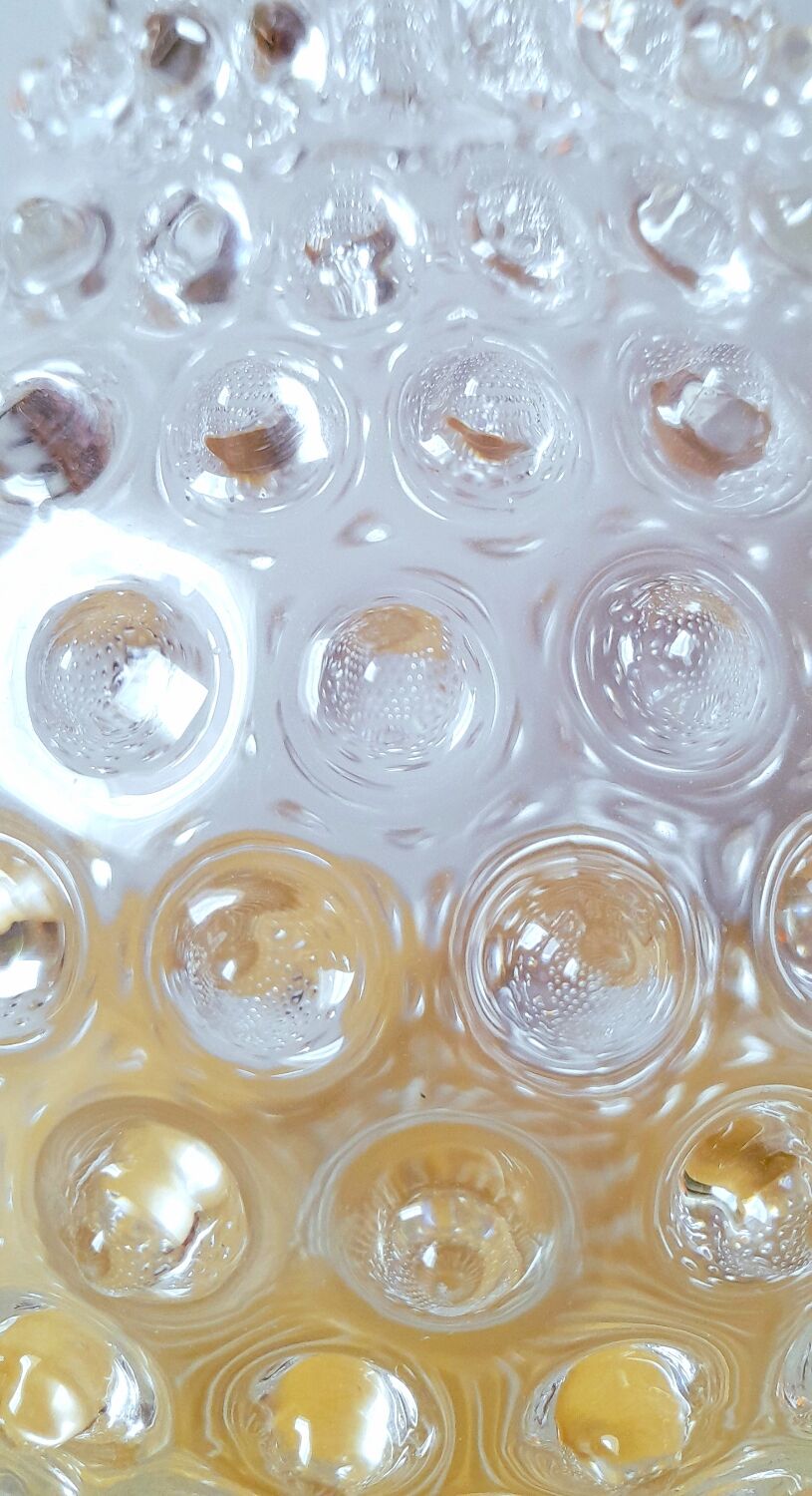 Bohemian crystal carafe with diamond tips