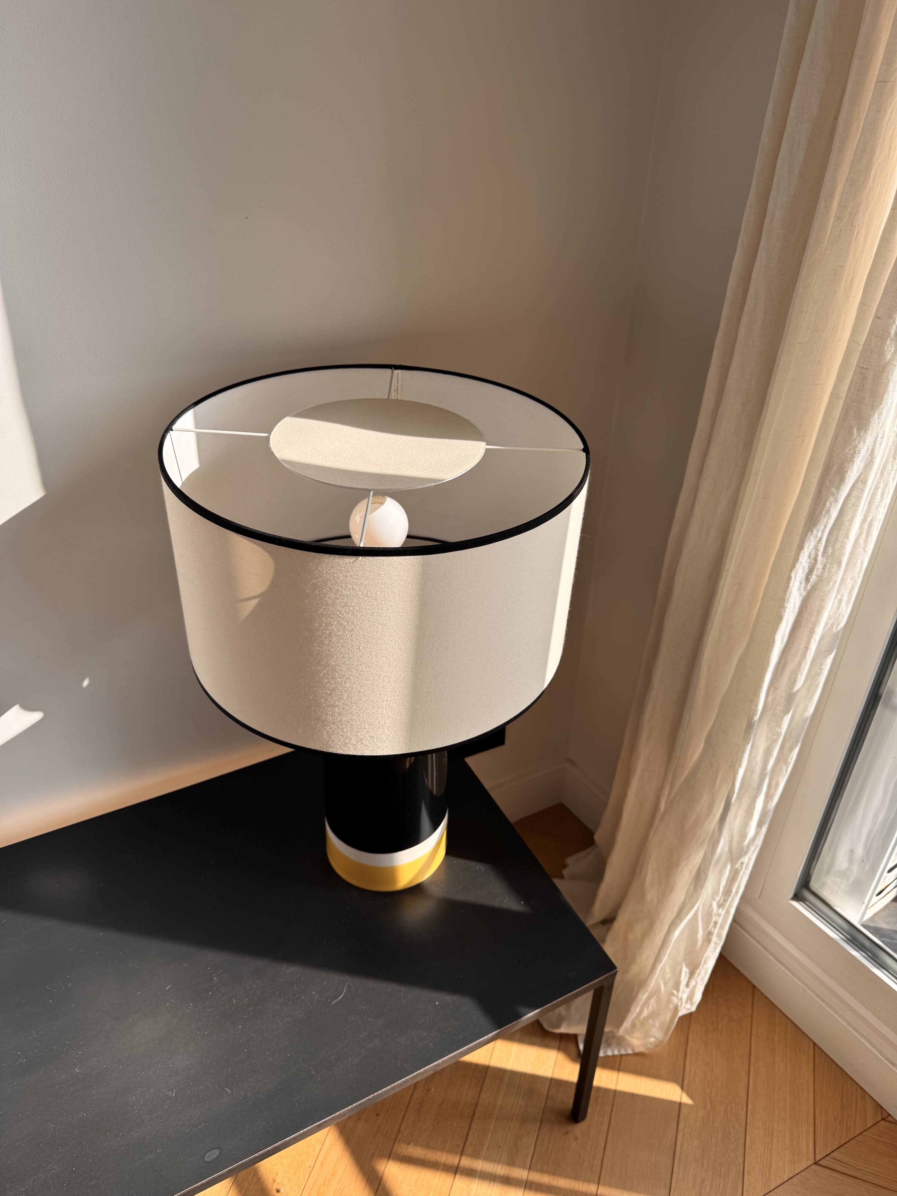 Sarah lavoine - lampe sicilia - ocre noir