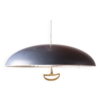 Large Danish Metal Pendant Lamp California model by Vilhem Wolhert & Jorgen Bo/Poulsen 1960.