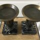 Pair of empty pocket or candle holder 40s art deco