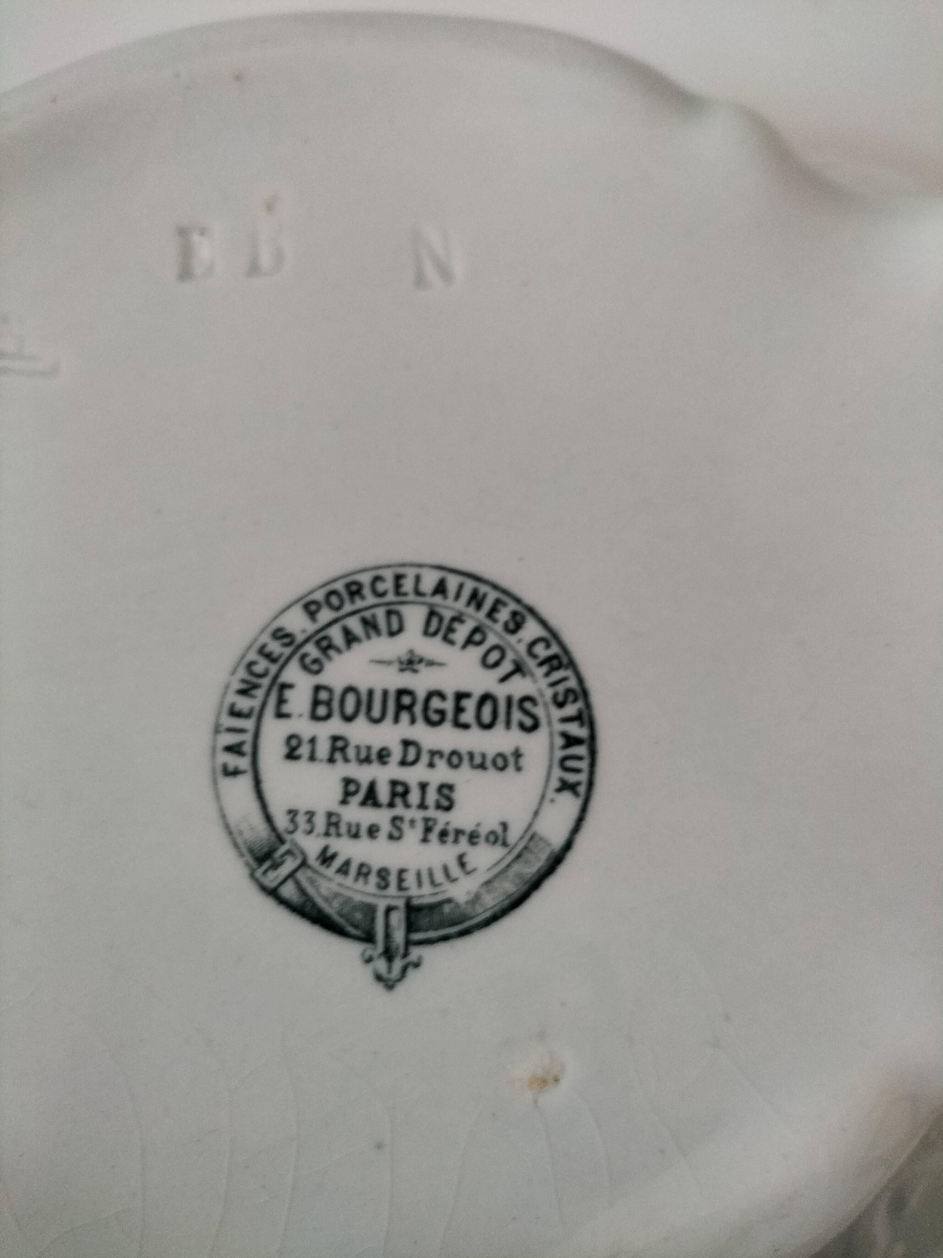 Antique Creil & Montereau soup tureen – sold by E. Bourgeois