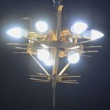 Florence, large size Murano clear transparent vintage glass ceiling light