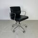 Eames Vitra for Herman Miller black leather Soft Pad Group chair